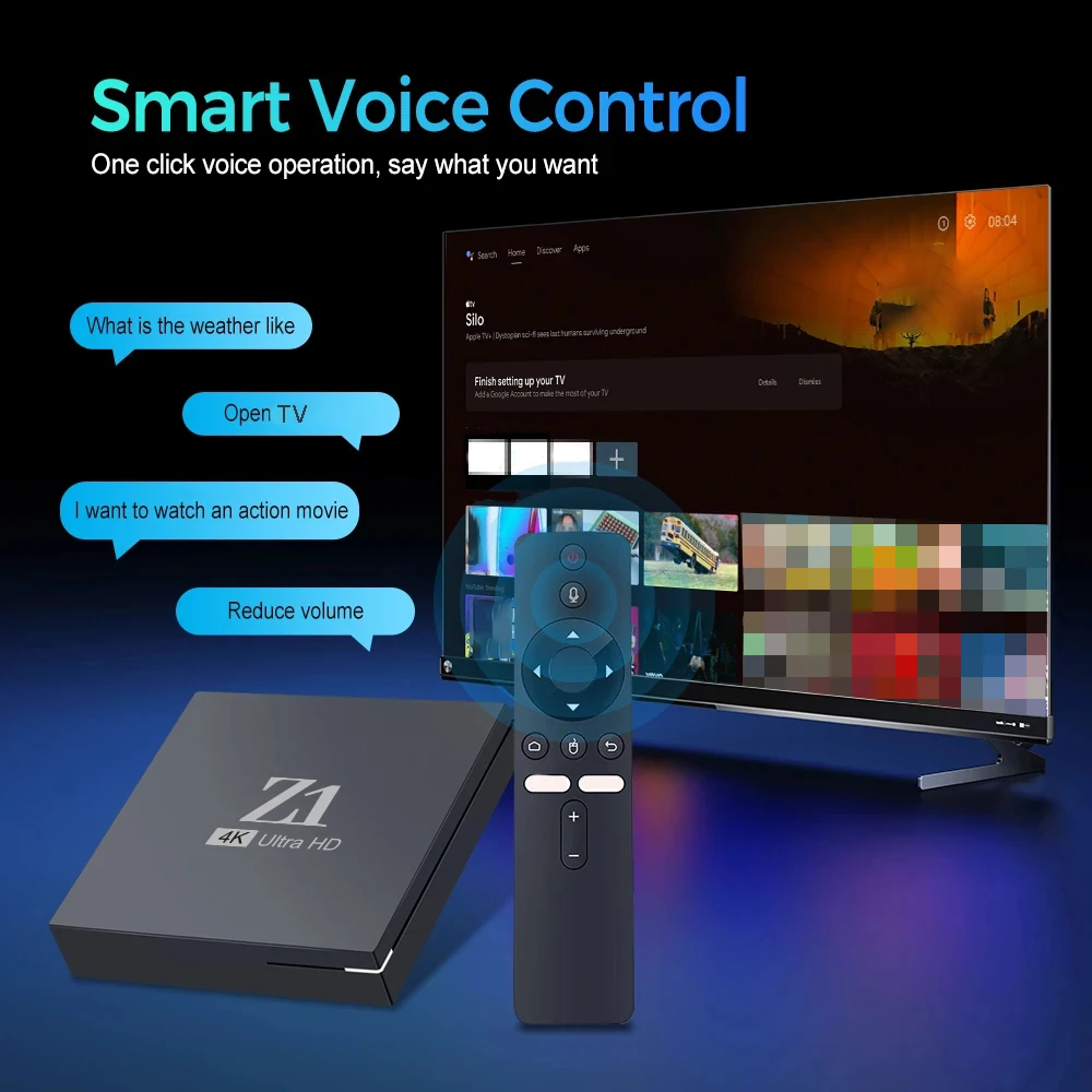 Z1 TV Box Android 10 4K HDR10+ H313