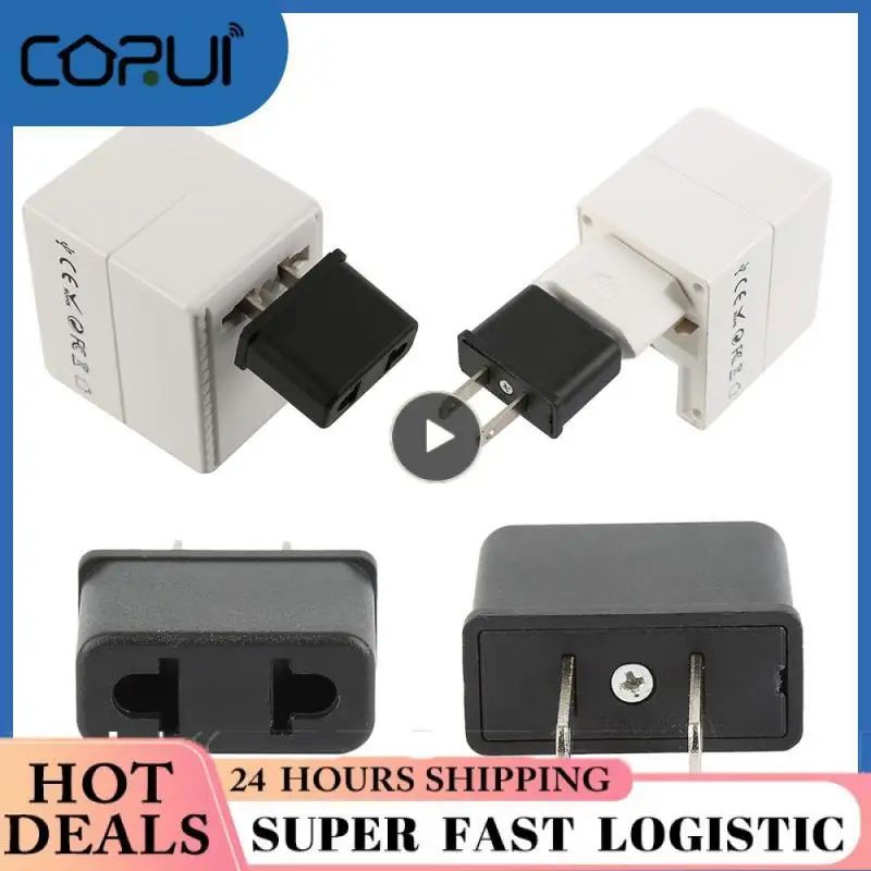 EU Power Plug Adapter Converter European Socket US To EU Plug Adapter Electric Charger Socket Converter Travel Adapter