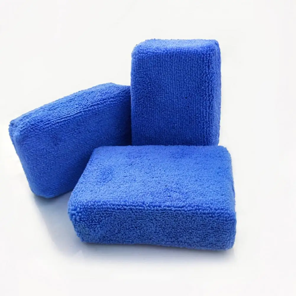 

Versatile Waxing Sponge Super Water Absorbent Microfiber Car Waxing Sponge Soft Applicator Pad for Auto Accessories Soft