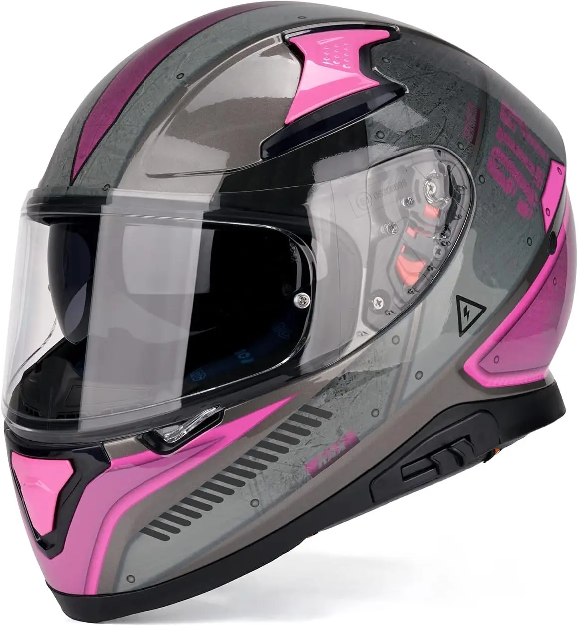 

Full Face Motorcycle DOT Approved Helmet with Dual Rear Wing and Pinlock Ready-Lightweight and Durable Motorbike Street Bike Hel