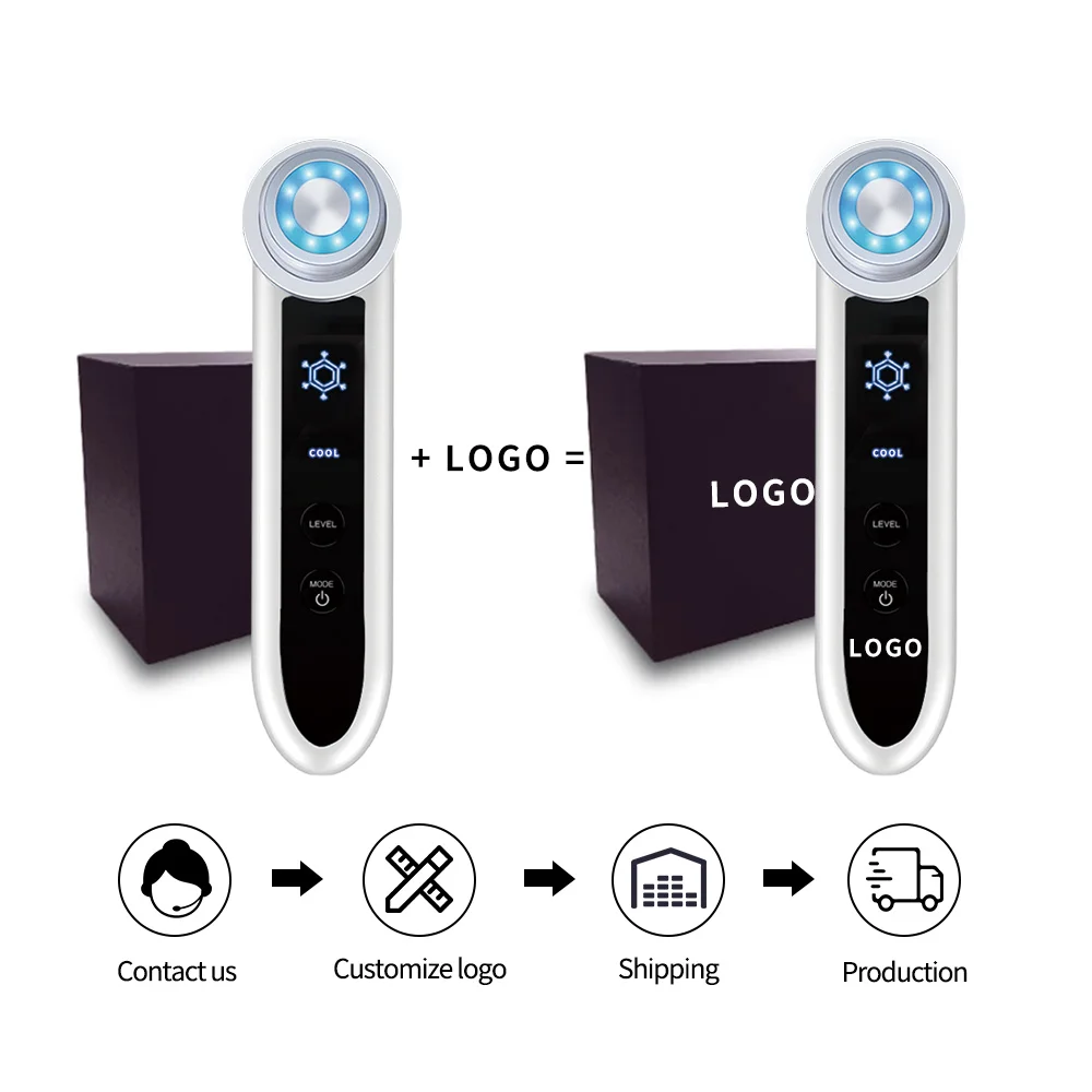 NYSmart Library Home Use Mini Ems Meso Portable Rejuvenation Machine Hand Facial Massager Beauty Device