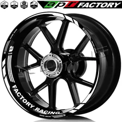 For Aprilia Racing TUONO V4 1100 RSV4 RS150/250/660 GPR APR Shiver 750 900 Motorcycle Wheel Rim Sticker Stripe Decal 17 Inch