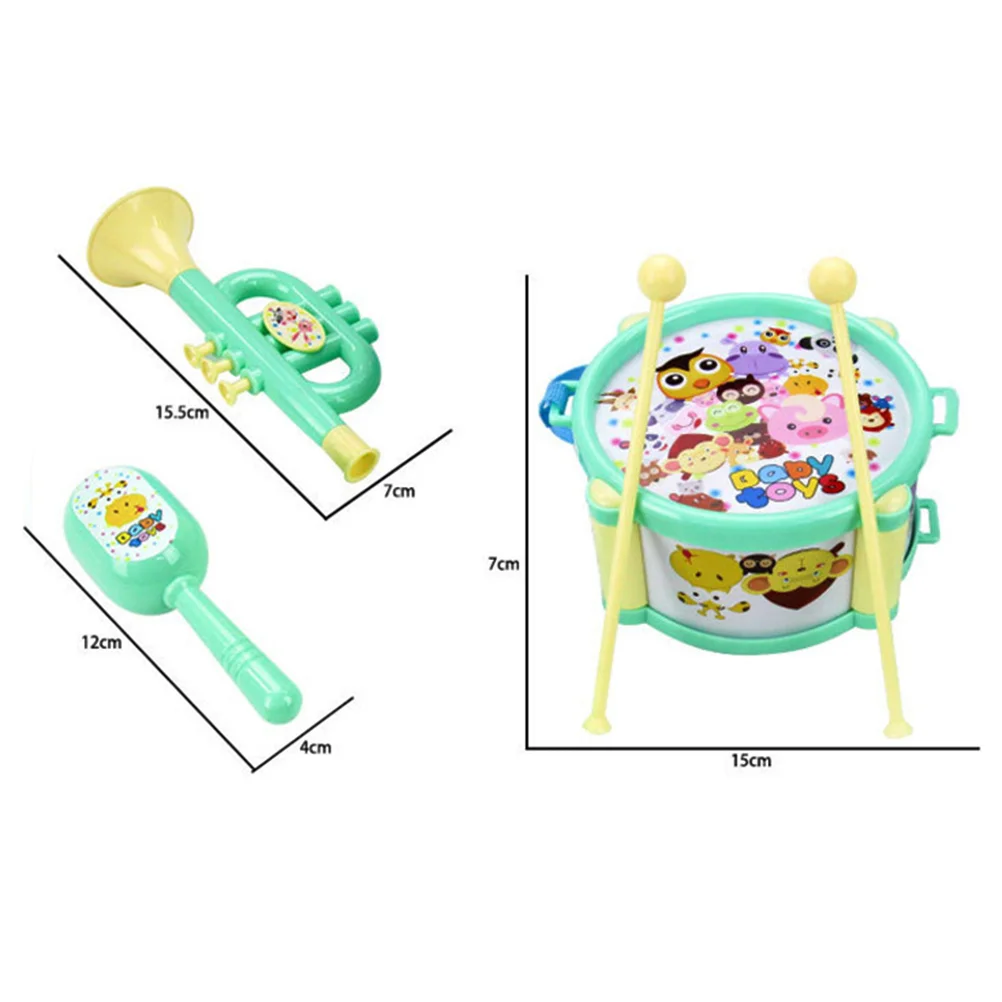 1 Set of Beat Drums Toy Creative Kid Musical Instruments Toy for Baby Kid Child ( )