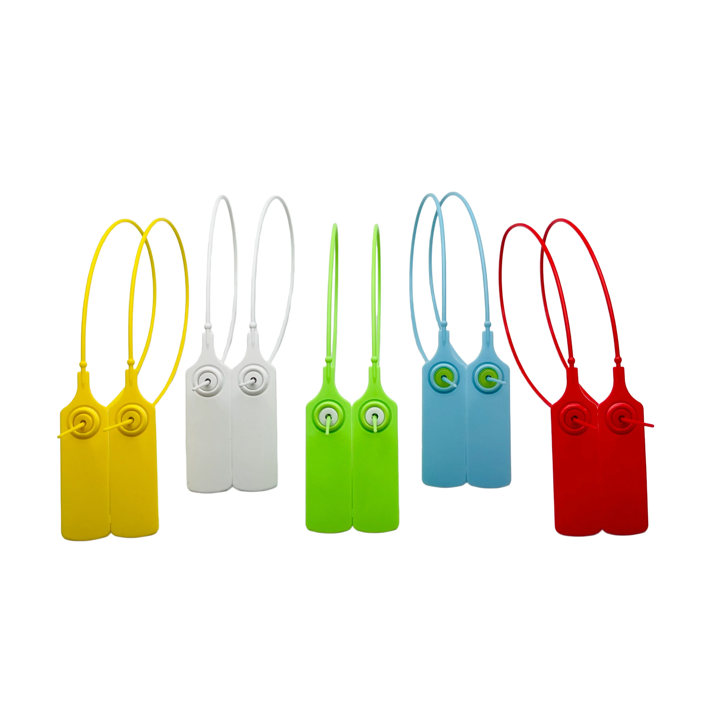 100 PCS Self‑Locking Tamper‑Evident Seals Tags, 37cm Length, Disposable Plastic Security Seals, Pull‑Tight Cable Ties