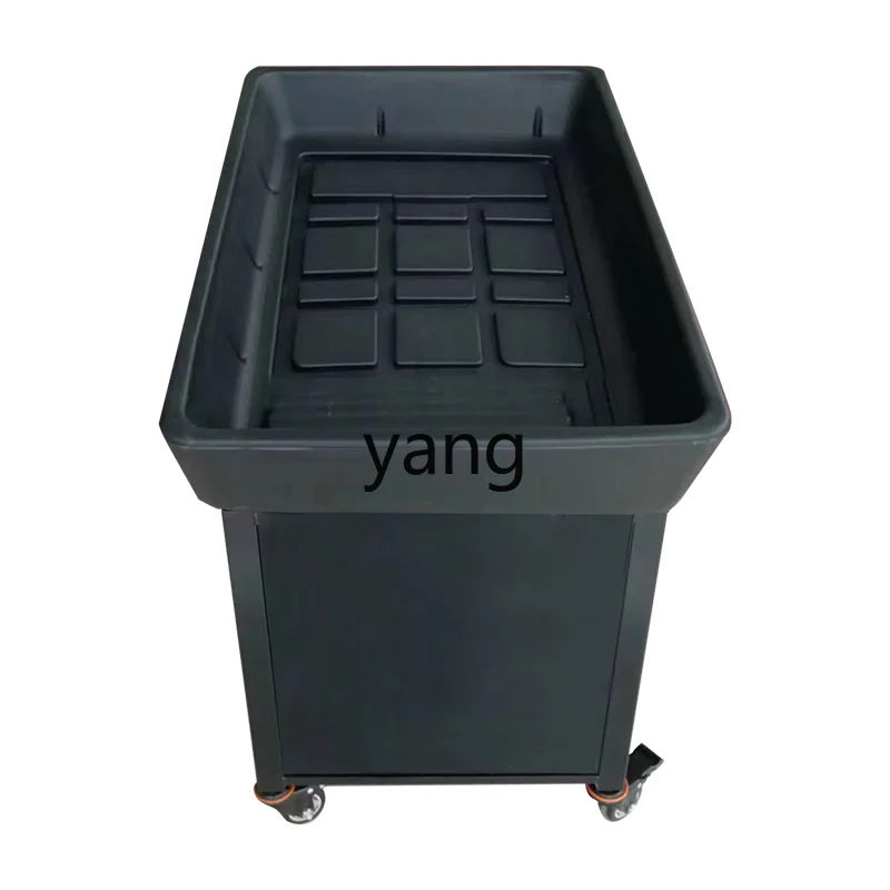 

LMM Display Rack Seafood Fruit Frozen Fresh Preservation Ice Table Mobile Lifting Display Stand