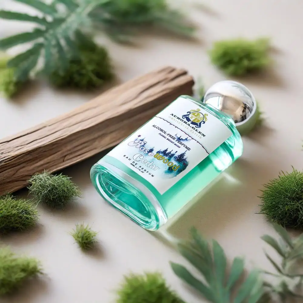 Drewniany i cedrowy perfumy zimowe bez alkoholu, unisex, zapach drewniany dla kobiet i mężczyzn, bogaty zapach, 50 ml, idealne na prezent na Boże Narodzenie lub urodziny.
