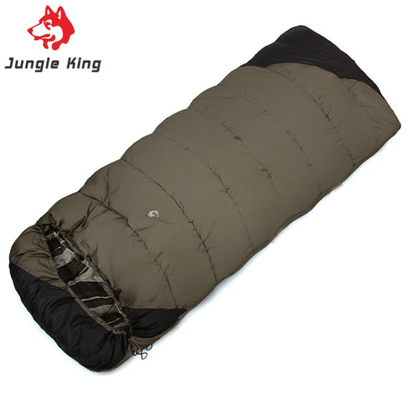 

JUNGLE KING SD807 Outdoor Camping Sleeping Bag Envelope with Hood Widened and Thickened Dirty Sleeping Bag Adult Travel Camping