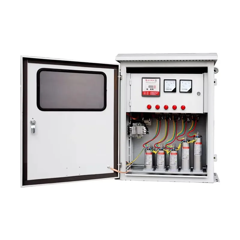 d1Intelligent Reactive Power Capacitor Compensation Control Box LowVoltage Outdoor Stainless Steel Distribution Box 380V 300A 50
