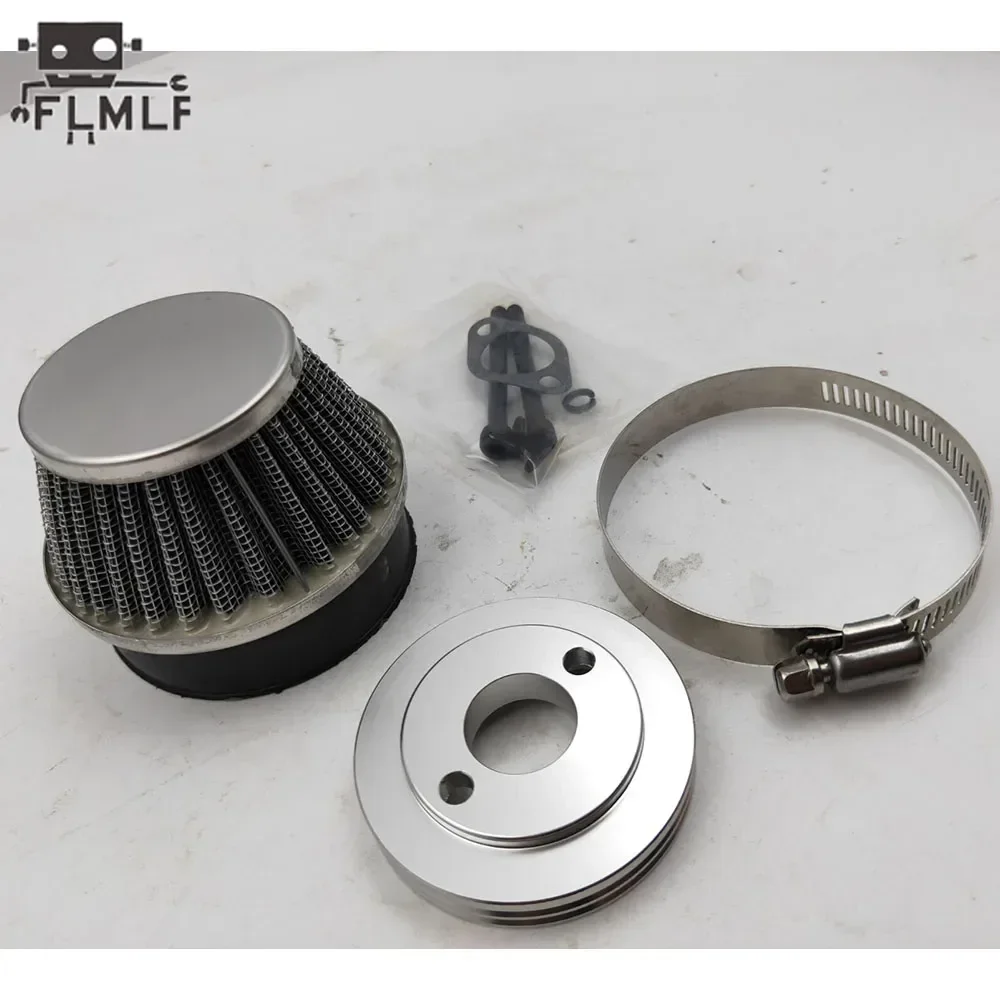 Metalen Luchtfilter voor Zenoah CY 23cc-30.5cc Motoren Fit voor 1/5 HPI ROVAN ROFUN KM BAJA 5B 5T 5SC