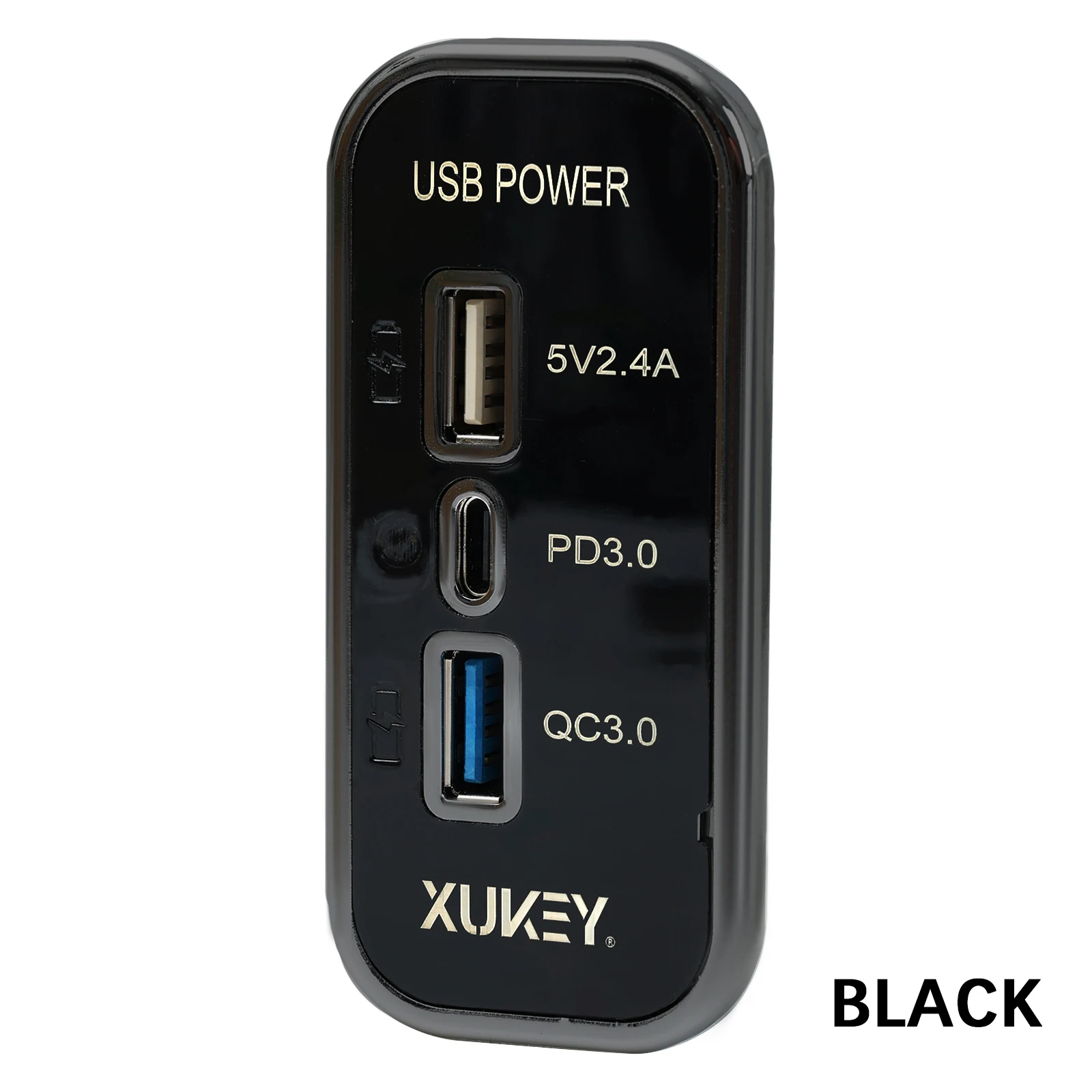 Prise de chargeur de voiture double USB Type C, adaptateur de chargeur 12V/24V, séparateur USB de vo