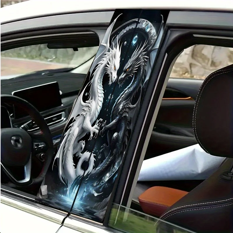 

[2 sets] High-quality Year of the Dragon theme car sticker, waterproof and scratch-proof strong paste, suitable for body