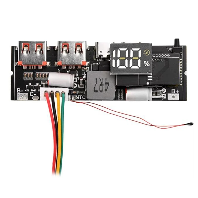 DT21 100W Power Bank 2-Way Super Fast Charging Module, DIY Motherboard 4S Mobile Power Board for Projects