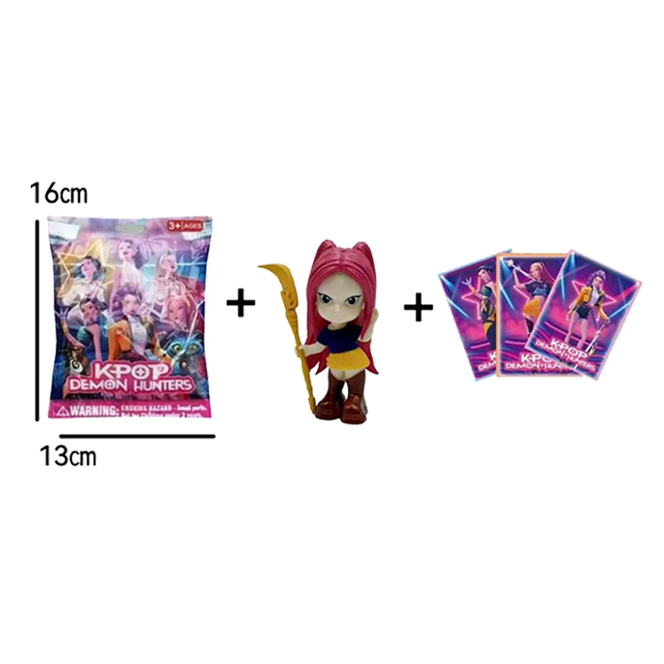 Kpop Demon Hunters caja ciega diablo Saja coleccionar figura de Anime chico fiesta Cosplay juegos dibujos animados Huntrix regalo de Navidad decorativo