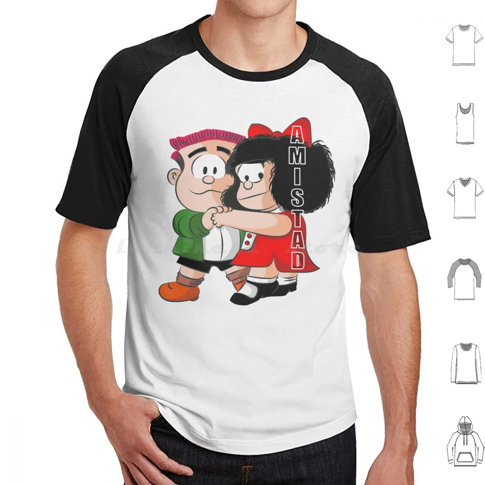 Mafalda And Manolito Friendship T Shirt Men Women Kids 6Xl Friendship Mafalda Manolito Friends Dance Hug