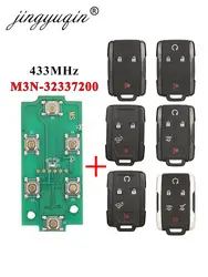 jingyuqin M3N-32337200 433MHz Remote Pickup Car Key for Chevrolet Suburban Tahoe Silverado fit GMC Canyon #13577765 Control Fob