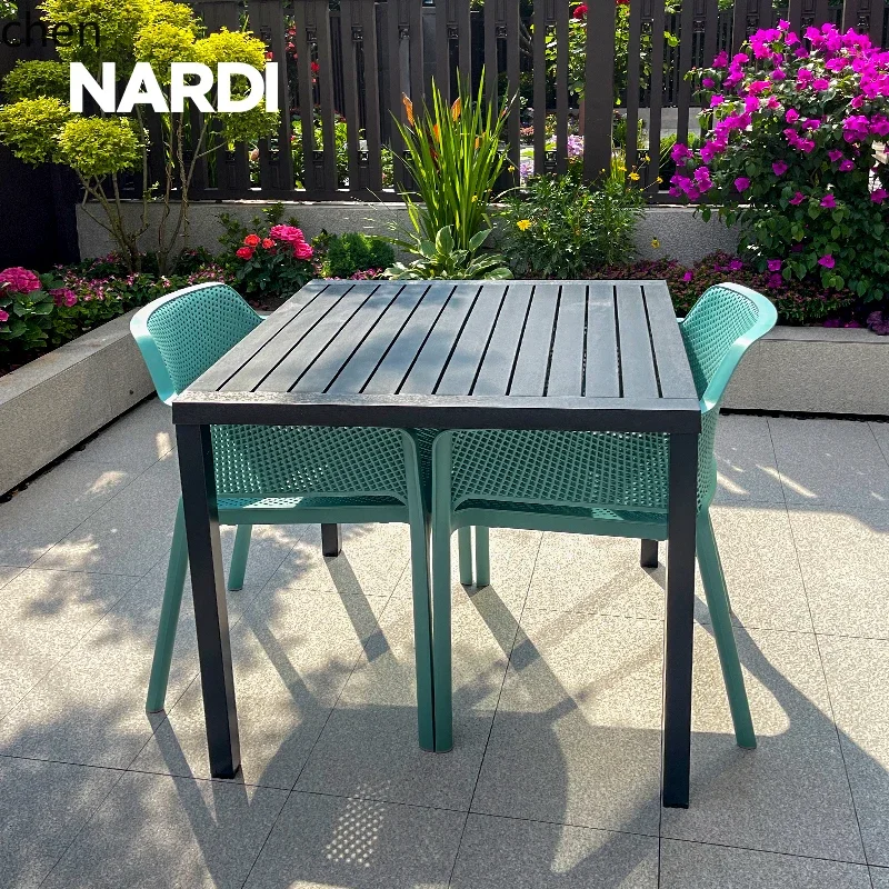 YFY outdoor table and chair combination garden courtyard villa terrace balcony outdoor solid color square table
