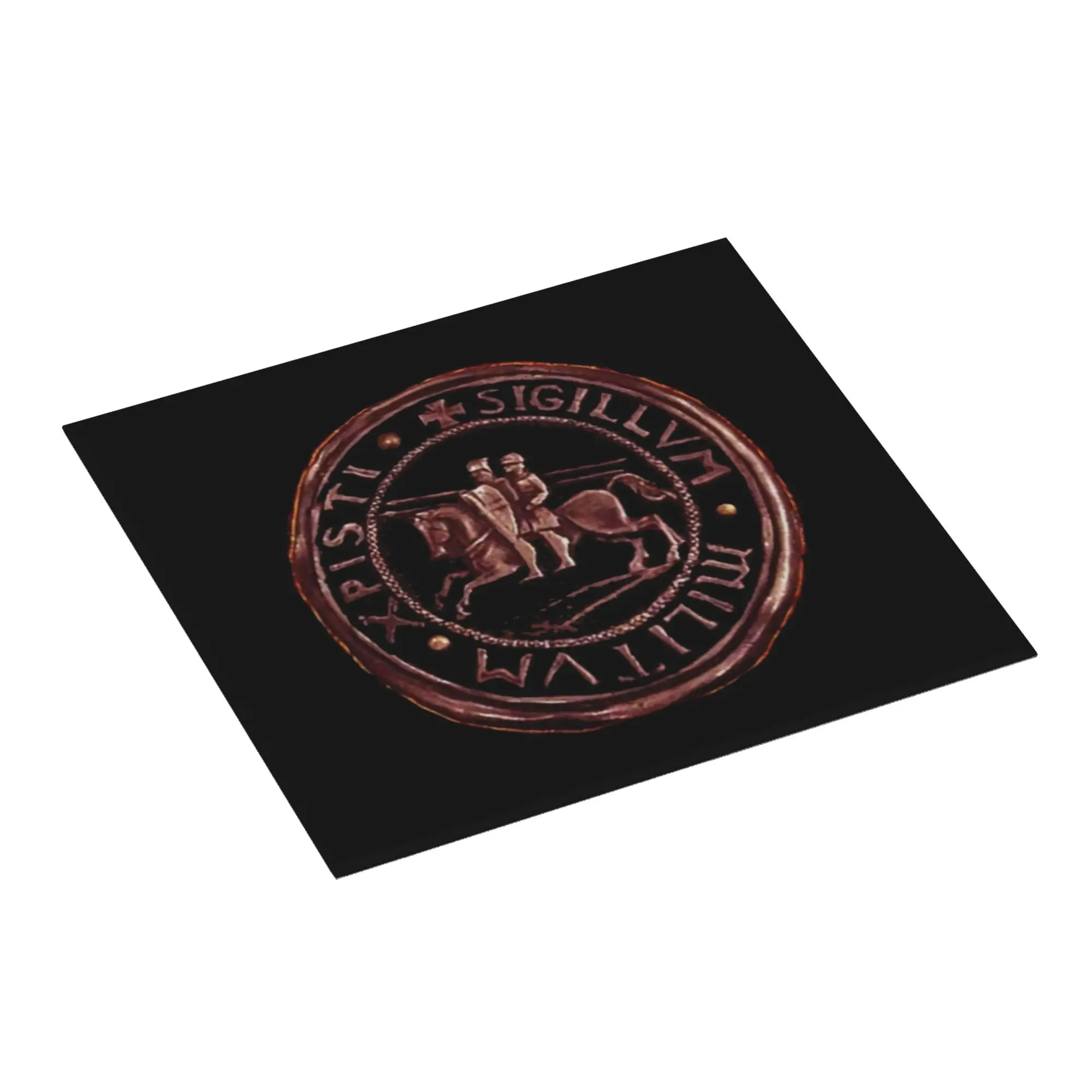 Knights Templar Seal Cross Deus Vult Non‑Slip Waterproof Absorbent Barware Tableware Crusader Bathroom Drying Mat For Kitchen
