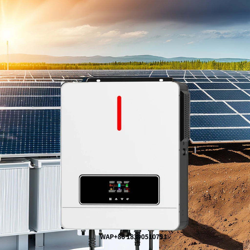 

Solar inverter 3.6kw 4.2kw 6.2kw single phase 60~ 500VDC 120A hybrid on/off grid solar inverter 140A 2 AC output