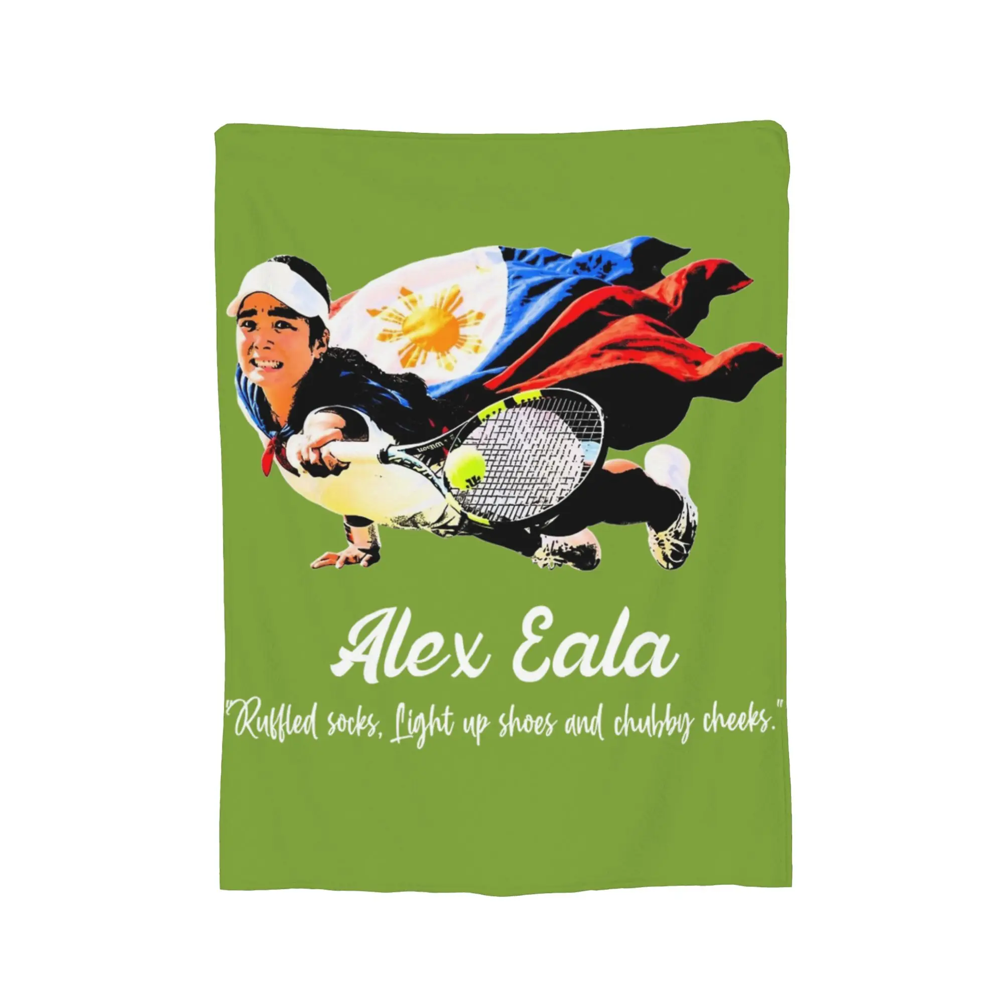 Alex Eala Blankets Tennis Player Flannel Novelty Warm Throw Blankets for Home Decoration