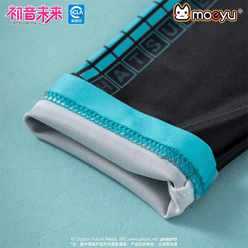 Original Moeyu Hatsune Miku แขนแขน 1 คู่กีฬากลางแจ้ง UV Sun Shield ป้องกันแสงแดดอะนิเมะ Vocaloid อุปกรณ์ต่อพ่วง