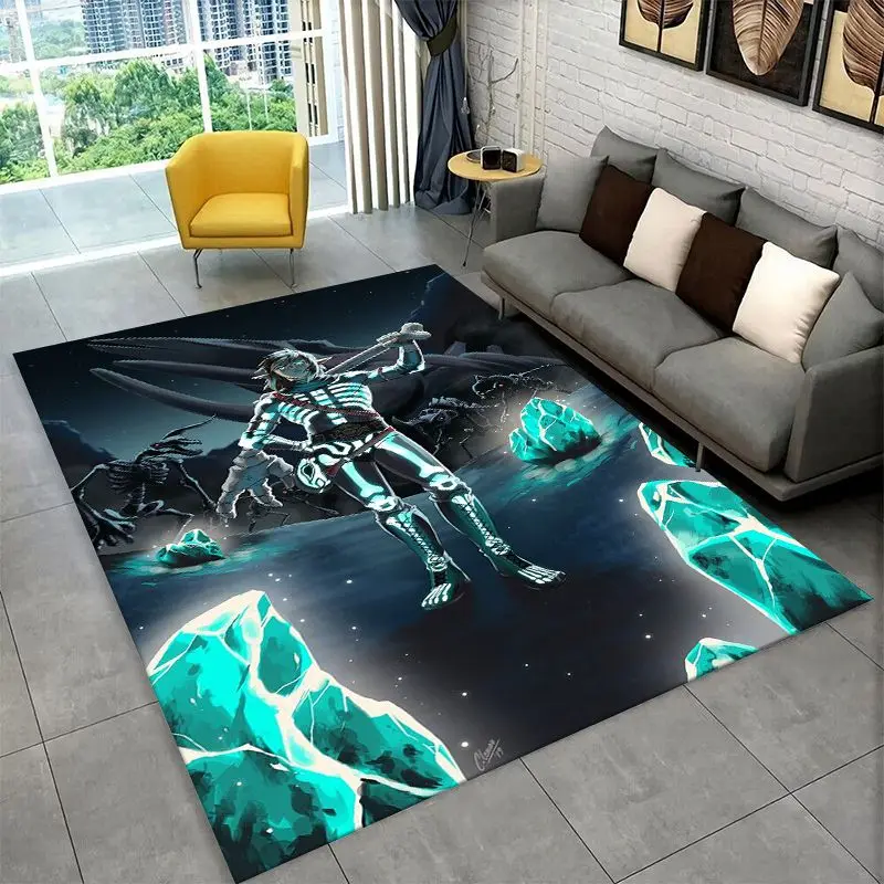 Classic Z-Zelda Cartoon Games Non-Slip Area Rug for Living Room,Bedroom,Playroom,Soft Carpet Floor Mat Home Decor Rug Kids Room