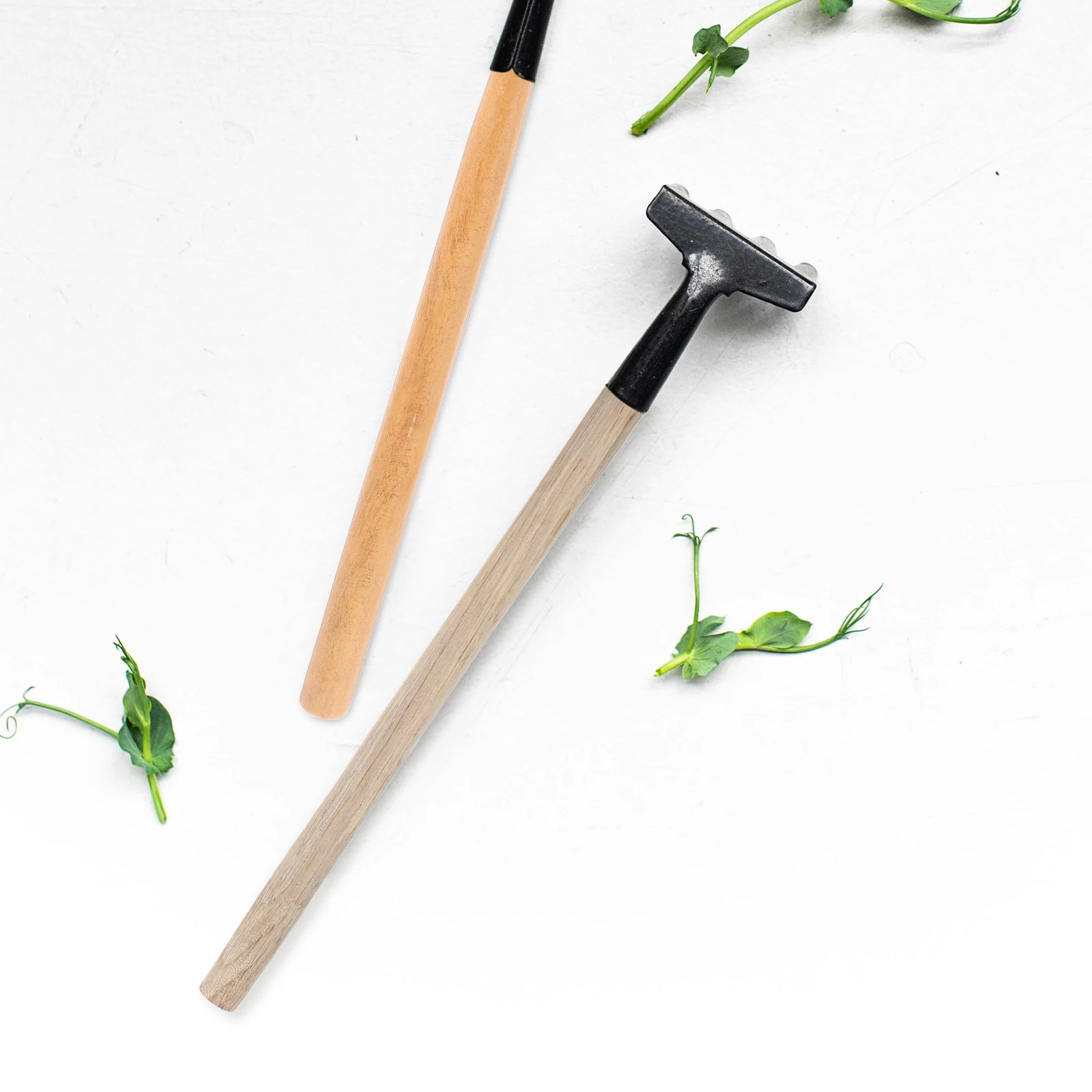 

2pcs Wooden Hoe Handle Replacement For Garden Tools Hardwood Handles Hoe Cultivator Shovel Ergonomic Durable Smooth Grip