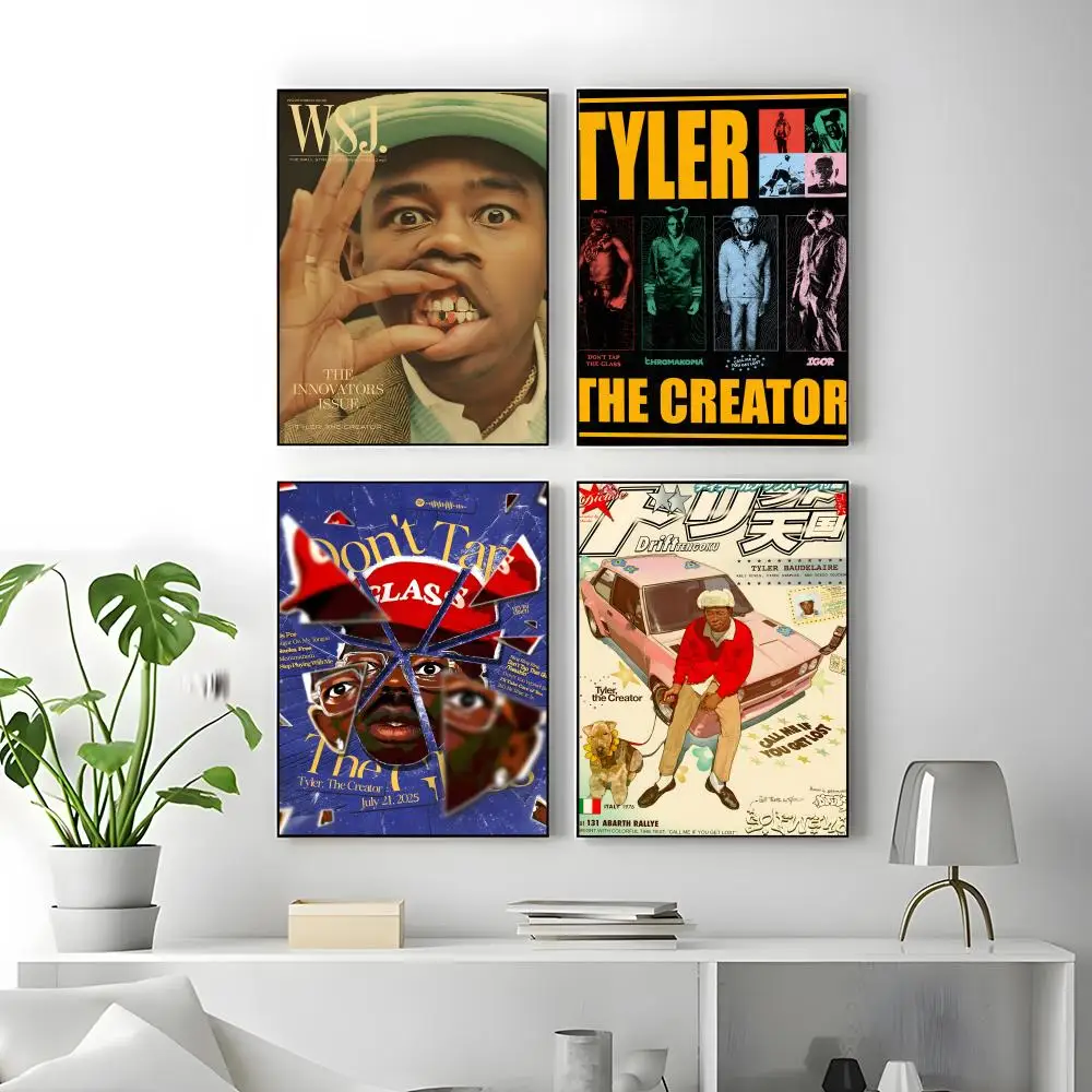 Rapper T-Tyylerr  The CreatorS Poster Self-adhesive Art Waterproof Paper Sticker Coffee House Bar Room Wall Decor