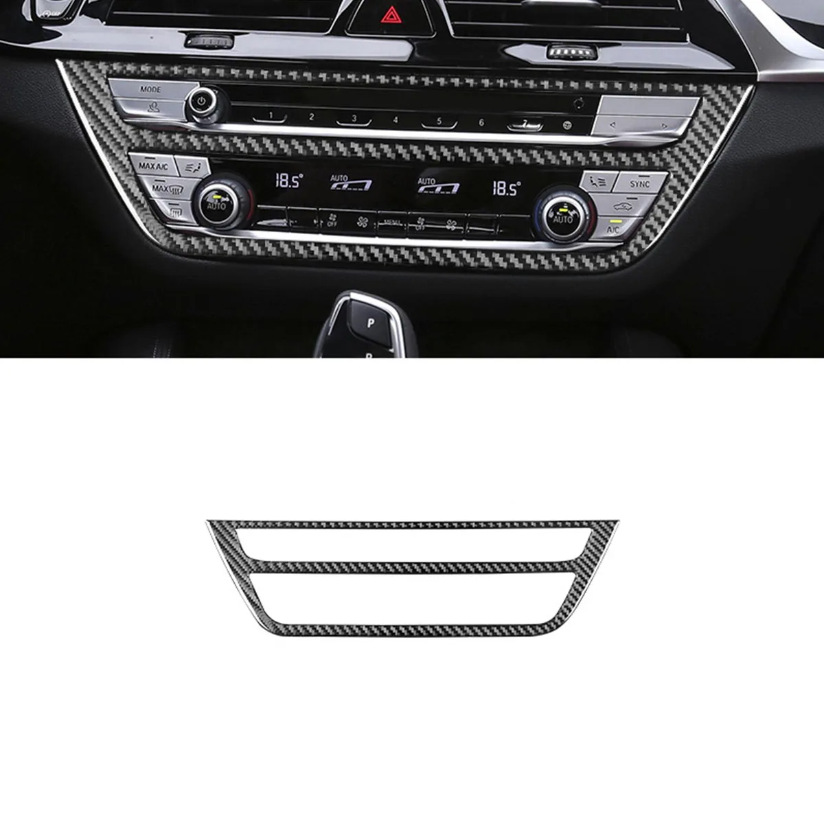 

Carbon Fibre Full Interior Accessories Real Carbon Fibre Stickers For BMW G30 5 Series 2018 2019 2020 2021 Center Panel