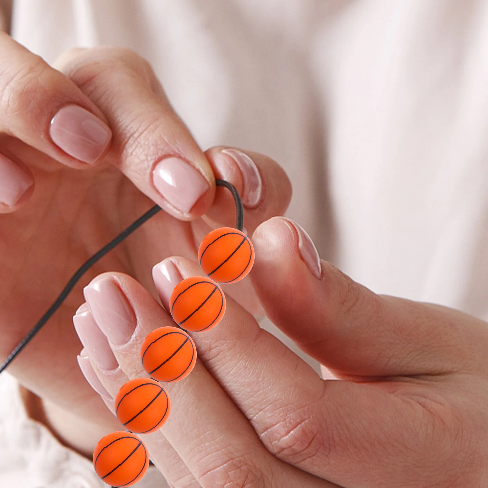 50pcs Silicone Bead Accessories Multi-Color Durable Loose Beads For Diy Jewelry Making Crafts Bracelets Necklaces Spacer Beads