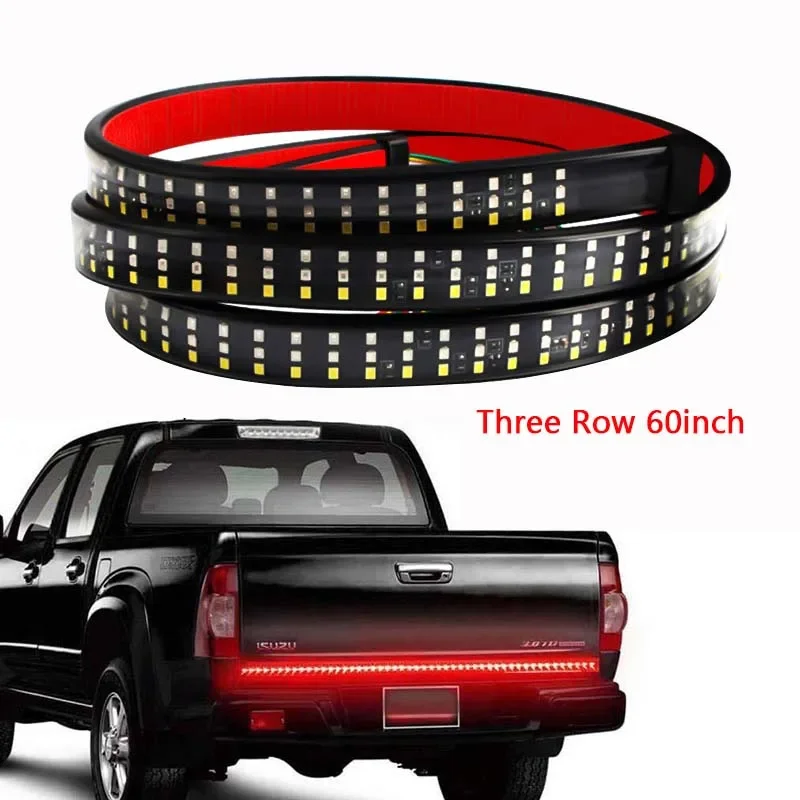

1.5M Rear Trunk Tailgate LED Light Strip Pickup Truck Turn Signal Reverse Brake Warning Lamp Bar Decoration for Pick Up Truck