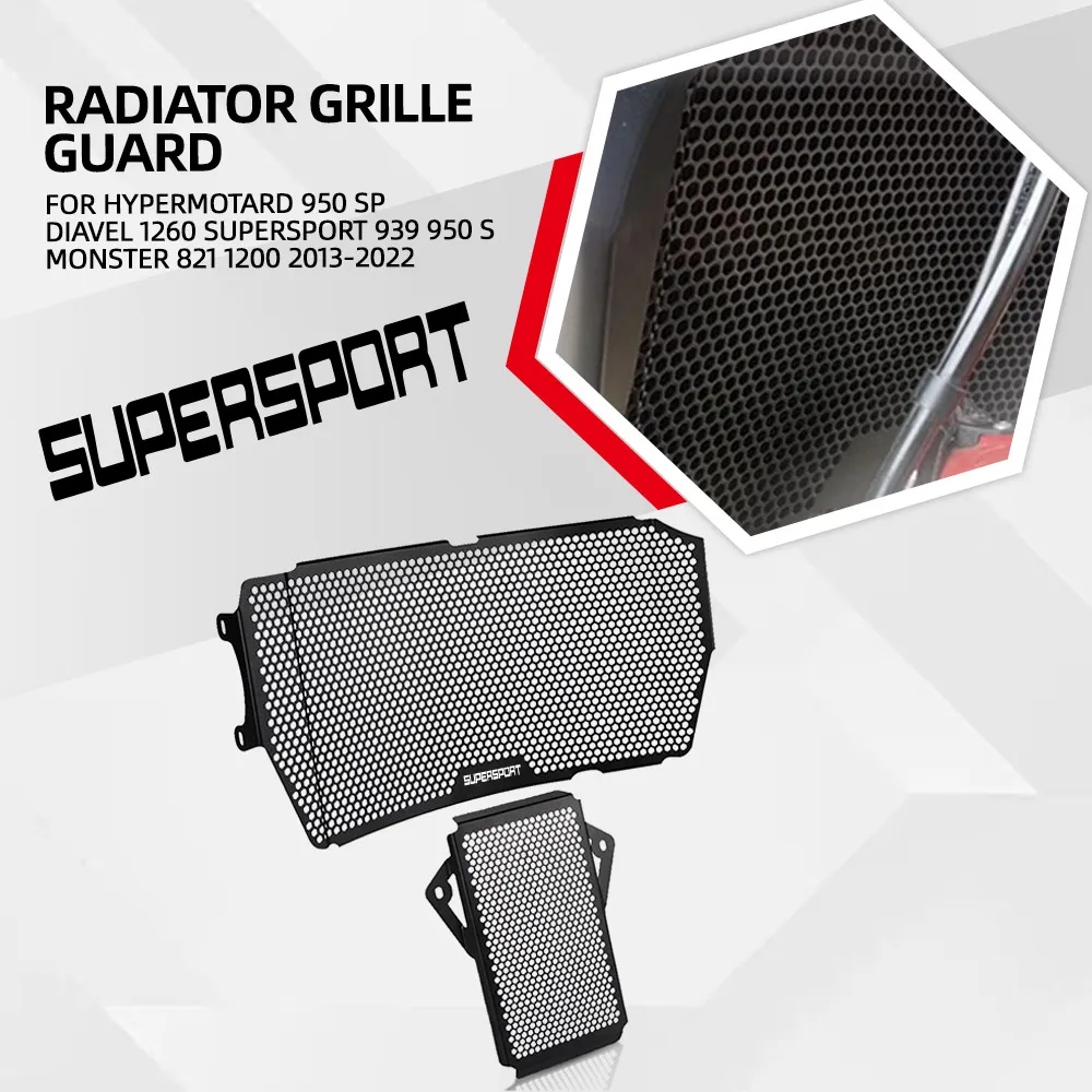 Radiator Guard Grille Cover Protector FOR Ducati Hypermotard 950 SP Diavel 1260 Supersport 939 950 S Monster 821 1200 2013-2022