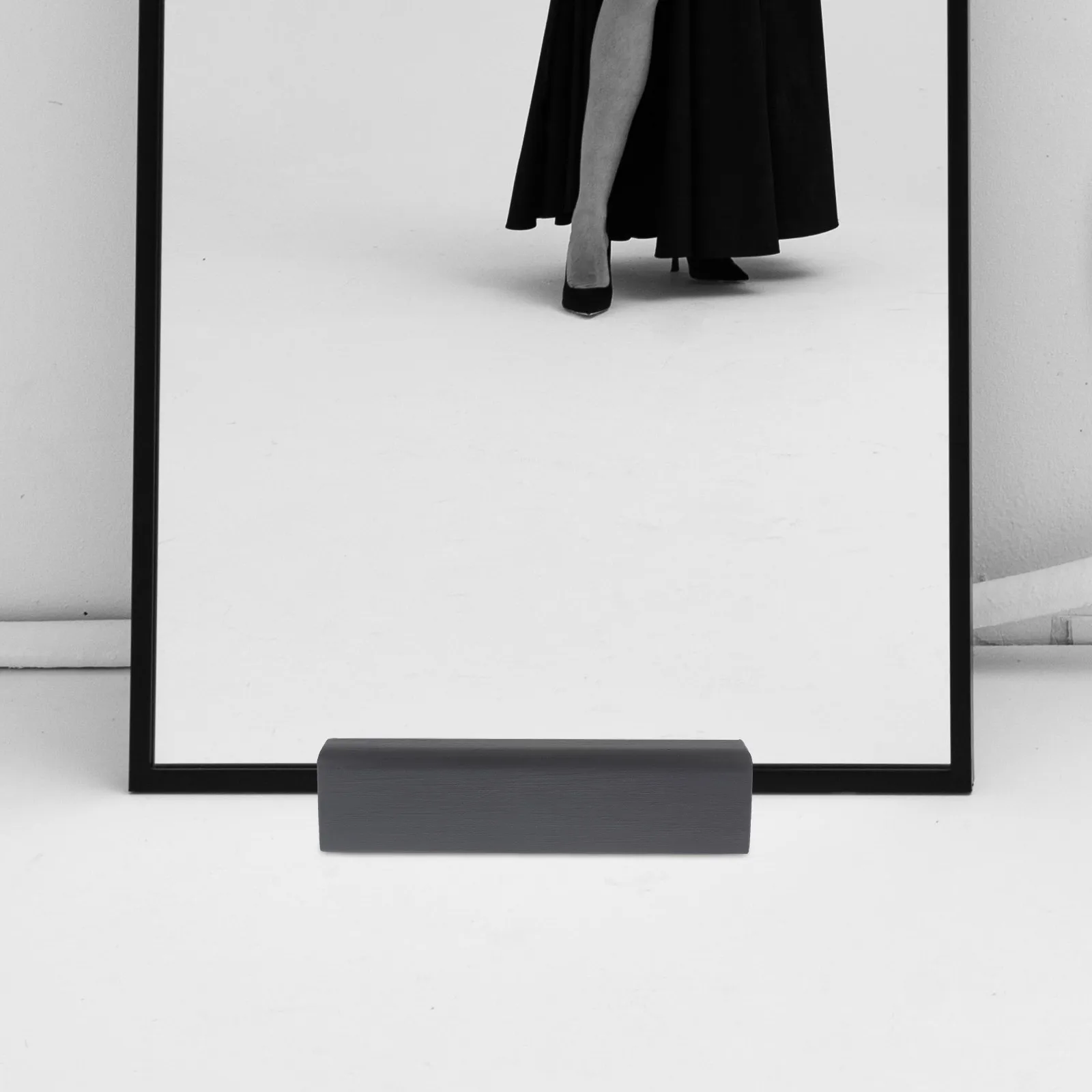 

Floor Mirror Stand Full Length Mirror Holder Wooden Base Non Skid Stable Multipurpose for Home Bedroom Entryway