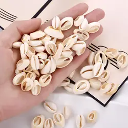 20/50Pcs White Sea Shell Beads Jewelry Making Cowrie Cowry Charm Beads DIY Necklace Bracelet Accessories Jewelry Craft Findings