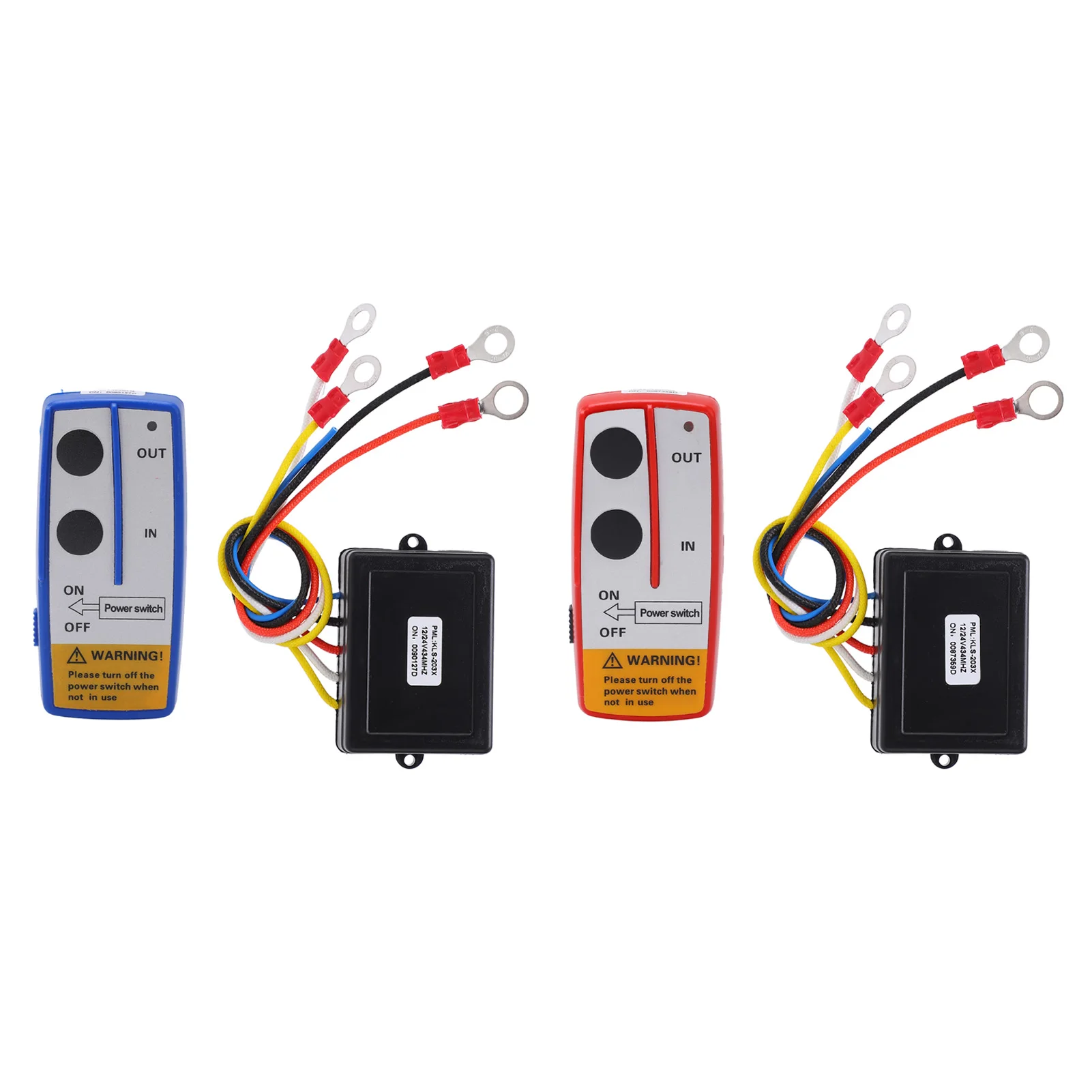 Universal Winch Wireless Remote Control Switch Kit with Receiver 12V 24V for Truck Jeep ATV SUV