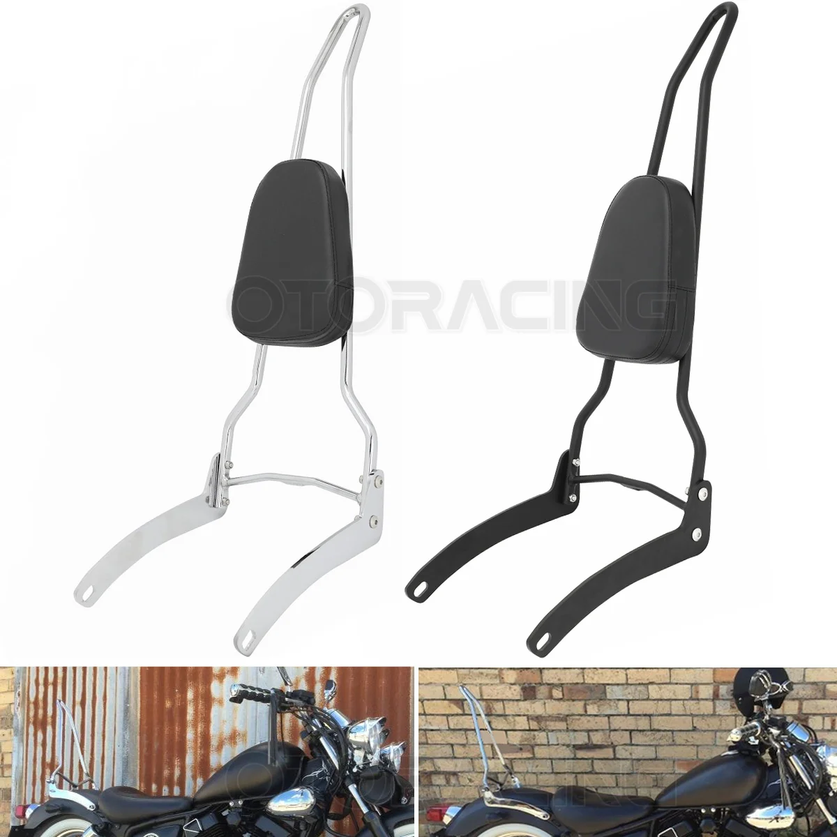 Motorcycle Rear Passenger Backrest Sissy Bar For Yamaha V Star 250 XV250 08-23 Virago 250 95-07 XV125 89-11 Route 66 88-90