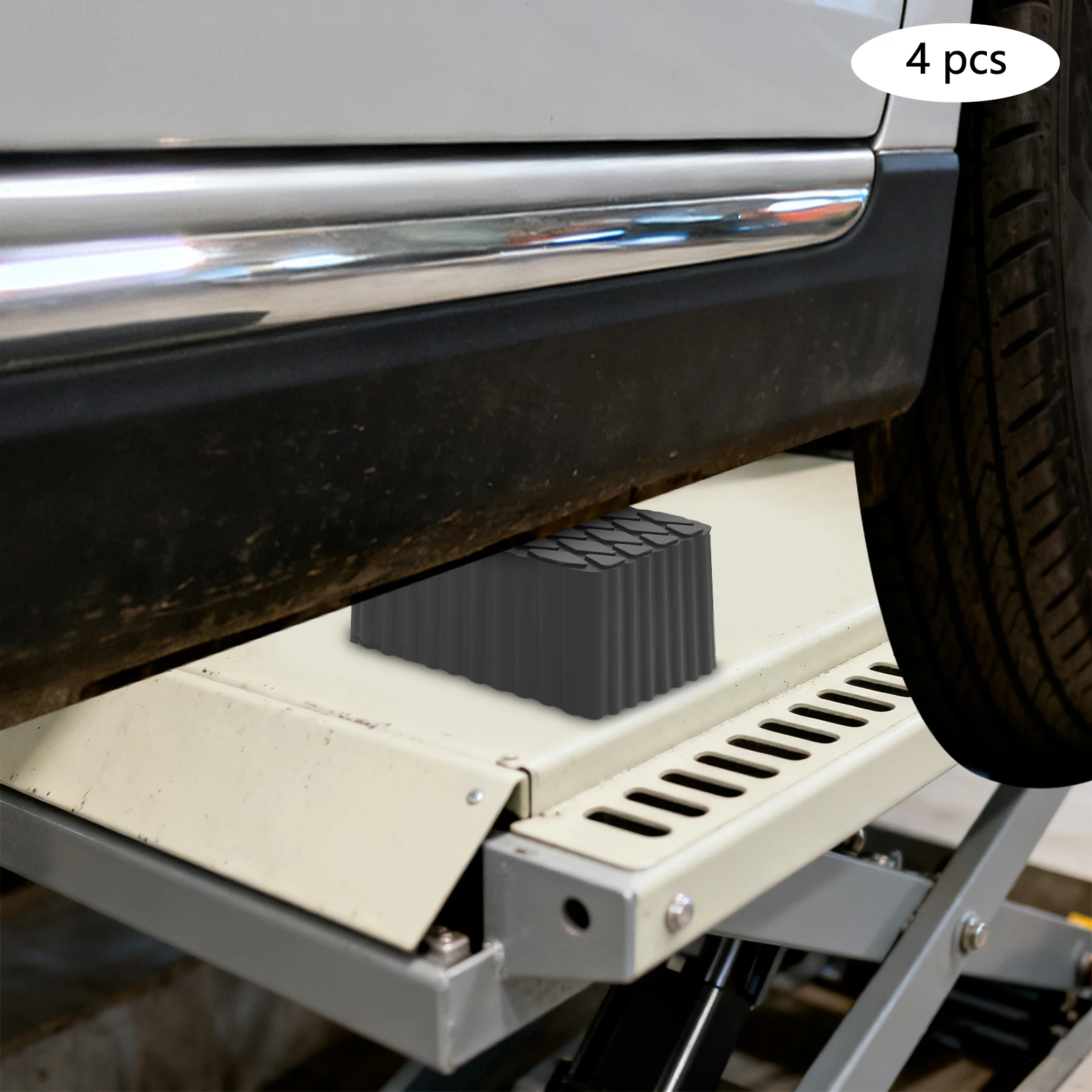 

4 шт., твердые резиновые автомобильные подъемные накладки, подъемный блок, прокладка для автомобильных подъемников, универсальная резиновая подъемная накладка