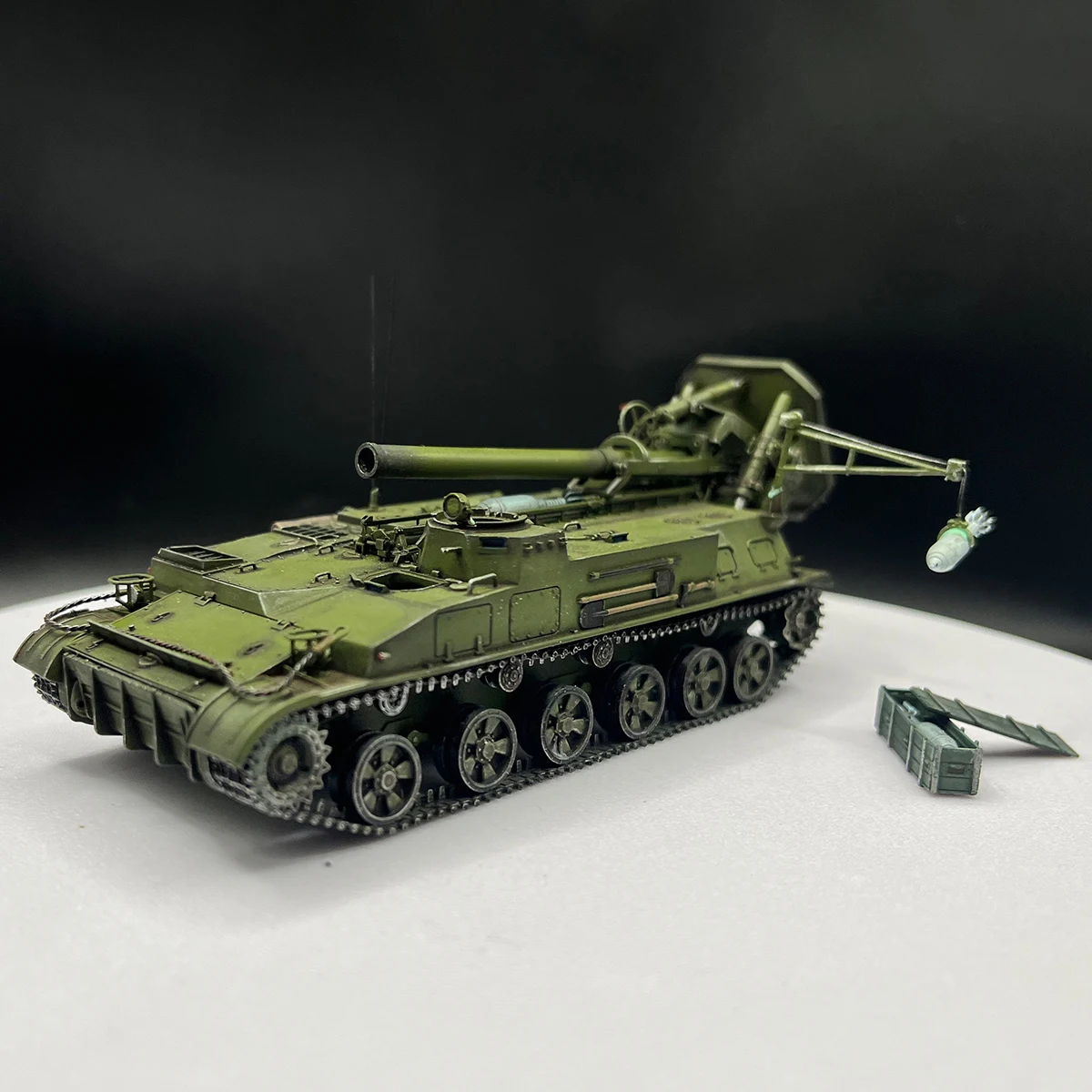 

AM масштаб 1:72, смола, Россия, 2S4, модель тюльпадера SM-240, военная боевая дорожка, классика, сувенирные подарки для взрослых, статический дисплей