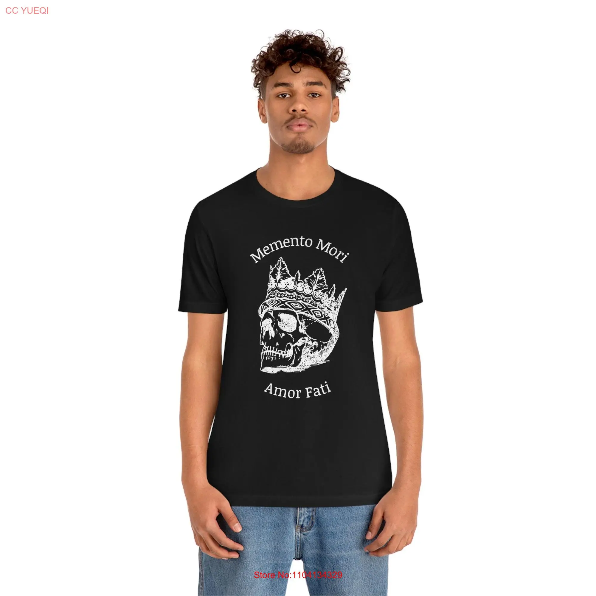 Stoic t shirt Memento Mori Amor Fati Marcus Aurelius Stoicism Skull graphic long or short sleeves