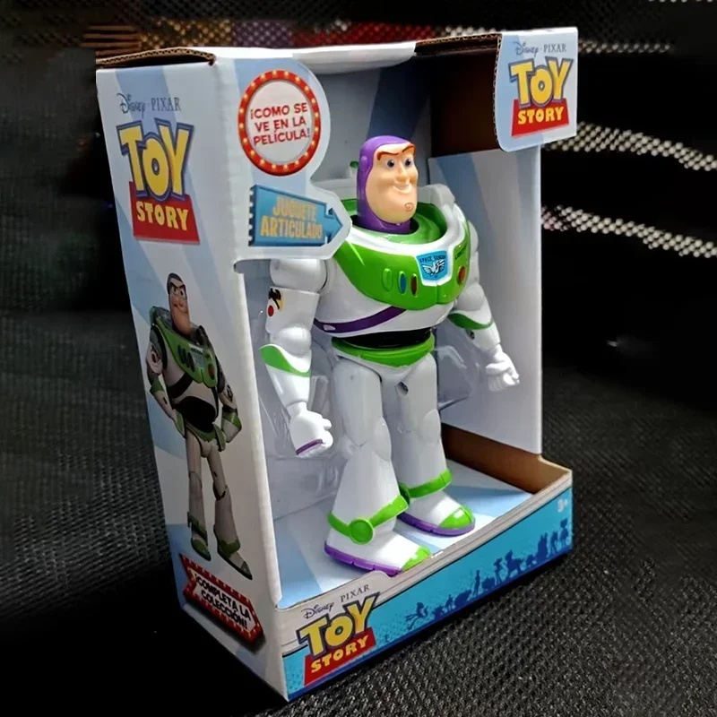Toy Story Woody Buzz Lightyear lindas figuras de acción Pixar Toy Story Anime modelo de dibujos animados colección de muñecos niños regalo de Navidad