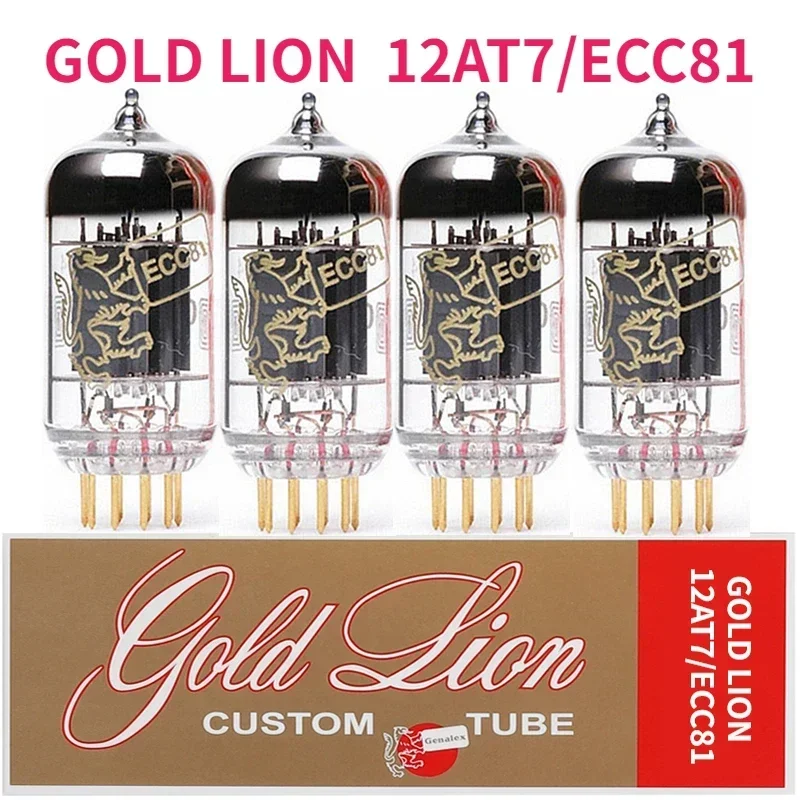 ECC81 GOLD LION Замена вакуумной трубки 12AT7 B739 12at7 B739 6201 Вакуумная трубка Заводское тестирование Прецизионный ламповый усилитель DIY