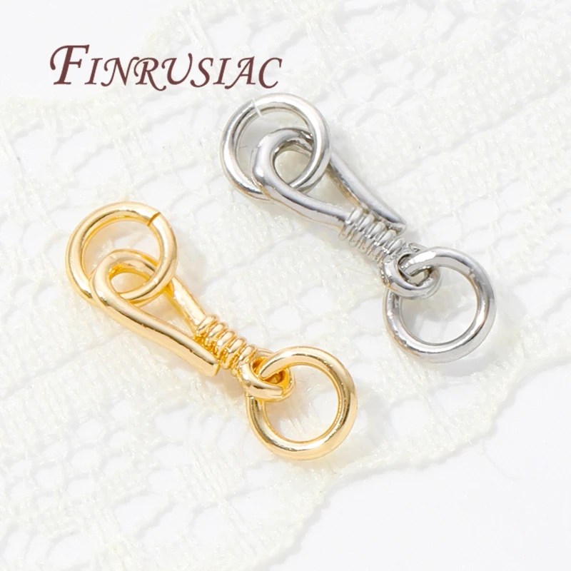 Clasps For Jewelry 14K Gold Plated Necklace Clasps Connectors Findings,DIY Bracelets Accessories,Clasp Hook