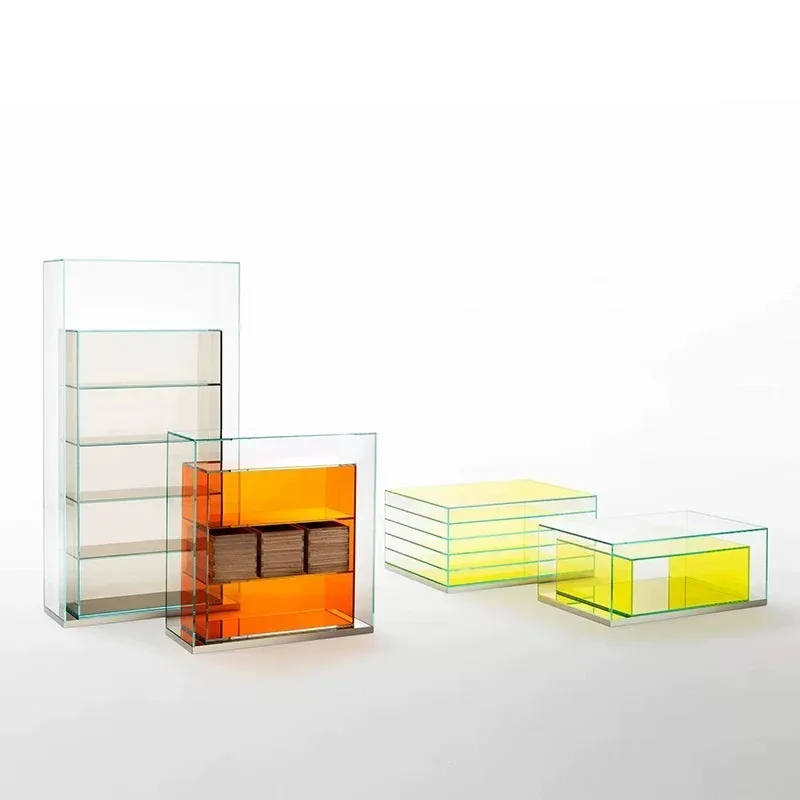 이탈리아 유리 캐비닛 디스플레이 캐비닛 거실 선반 책장 수납 캐비닛 디자이너 가구 디스플레이 캐비닛