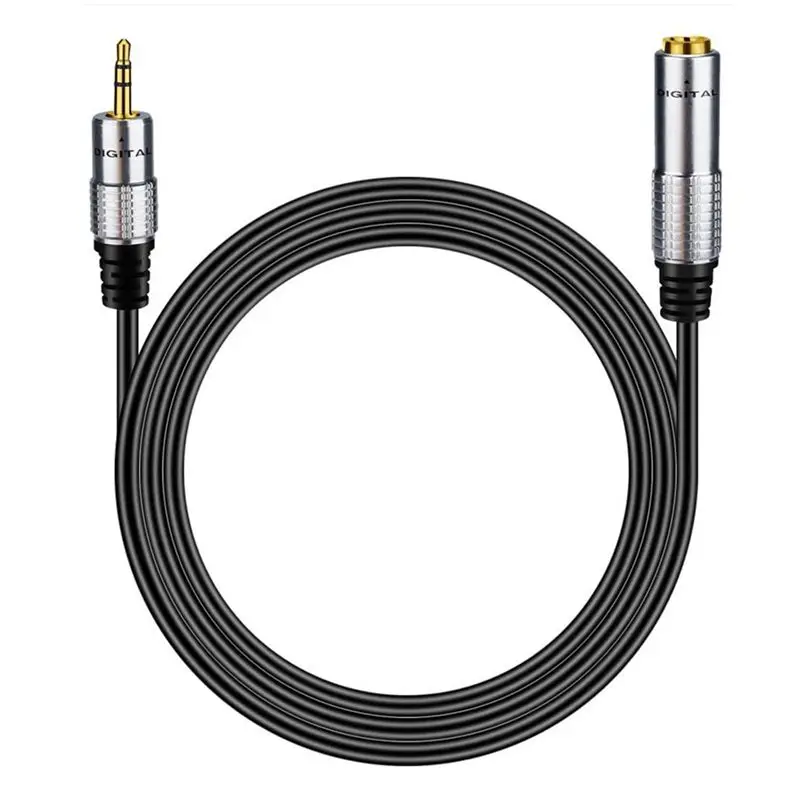 Metal Shell 6.35mm Female To 3.5mm Male 3-Pole Stereo Audio Cable Microphone Earphone Karaoke System Adapter Cable