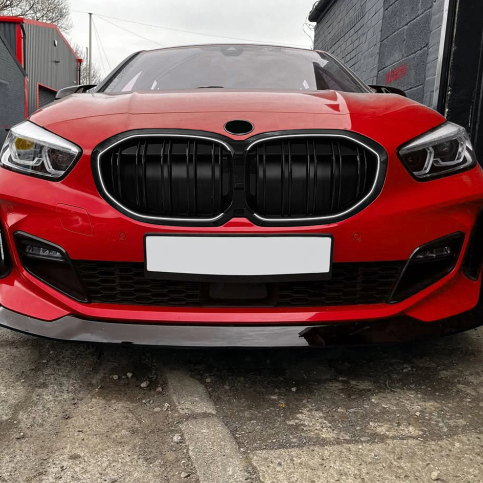 For BMW 1 Series F40 118i 120i M135i 2019-2024 M Sport Front Grille Racing Grill Upper Bumper Hood Mesh Grid