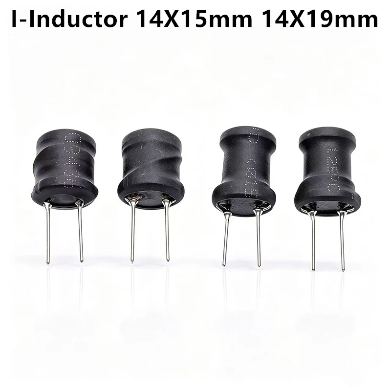10PCS I-Shaped Inductor 14x15mm 10UH-560UH 14x19mm Through-Hole Inductor Ishaped Inductor Vertical Sleeve