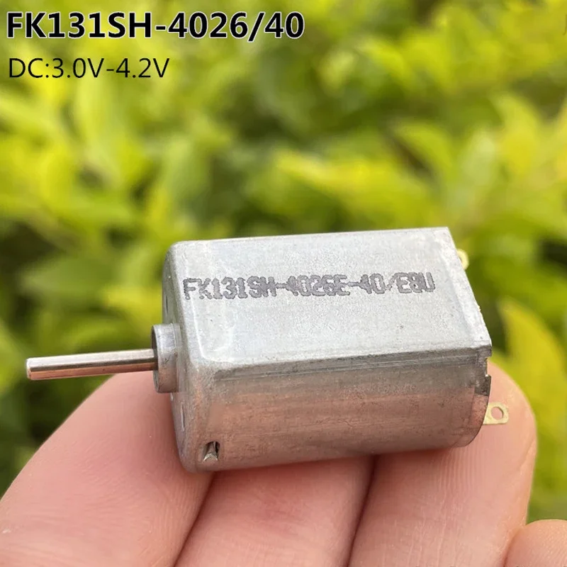 Micro 131 Electric Motor Carbon Brush DC 3-4.2V 3.7V 34500RPM High Speed Iron Back Cover FK-131SH-4026 Small Toy Car Model Motor