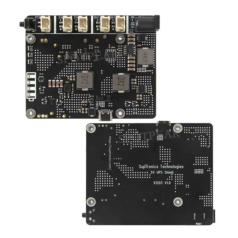 Raspberry Pi 5 UPS Expansion board X1203 Uninterruptible Power Supply 5.1V 5A For Li-Battery (NOT includ)