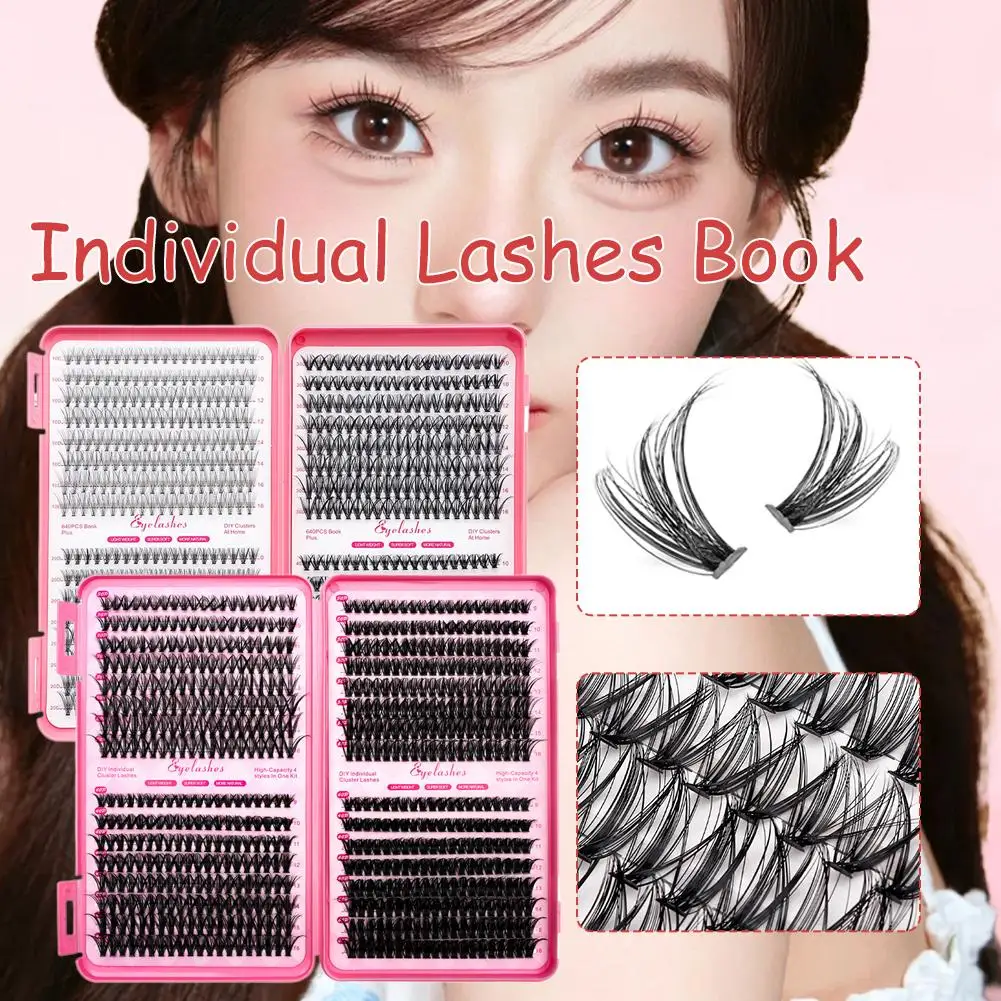 Multipack de cils réutilisables, Styles de Volume de fête naturels, maquillage pour les yeux, Kit sensible, confort convivial pour l'artiste, professionnel W7X4