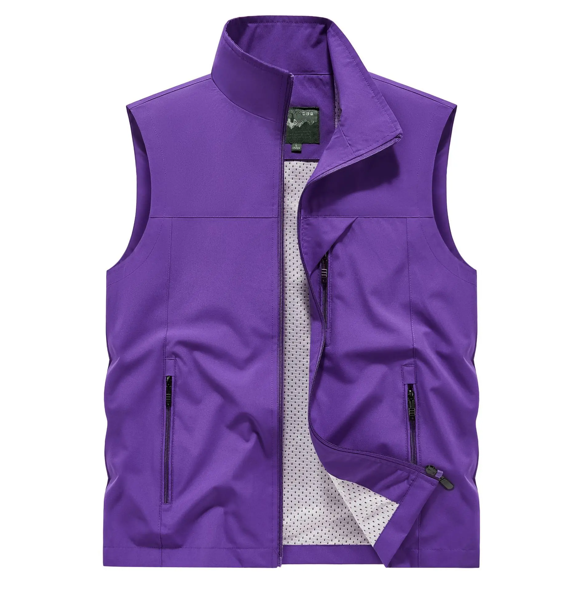 New Fashion Men Mesh Thin Waistcoats Outdoor Minimalist Sleeveless Jackets Men Waterproof Breathable Quick-drying Vests Coats 6X