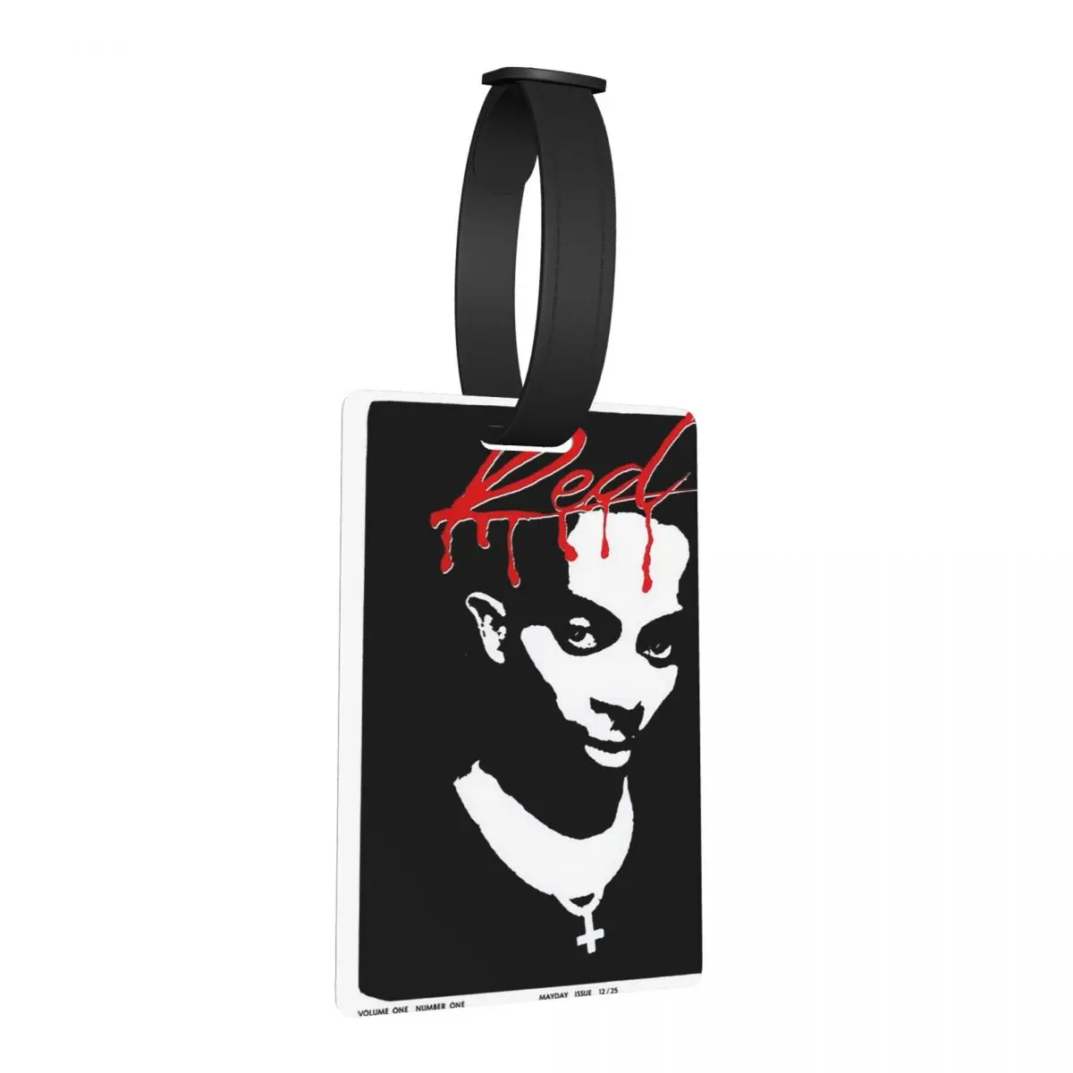 

Playboi Carti Whole Lotta Red Album Cove Luggage Tags Suitcase Travel Fashion Baggage Boarding Tag Label Holder ID Name Address